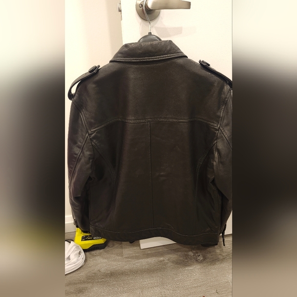 BNWT Men Diesel Size M Leather Jacket - Picture 2 of 2